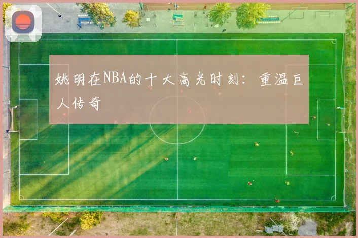 姚明在NBA的十大高光时刻：重温巨人传奇